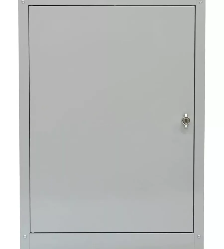 Hot Armadietto multiuso in metallo grigio 60x40x84 cm Officina E Garage