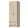 Armadi- Armadio 2 ante 2 cassetti rovere 169,5x60,9x41,1 cm