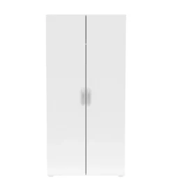 Armadi- Armadio 2 ante battenti quercia e bianco 79,4x51,6x165 cm