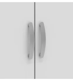 Armadi- Armadio 2 ante battenti quercia e bianco 79,4x51,6x165 cm