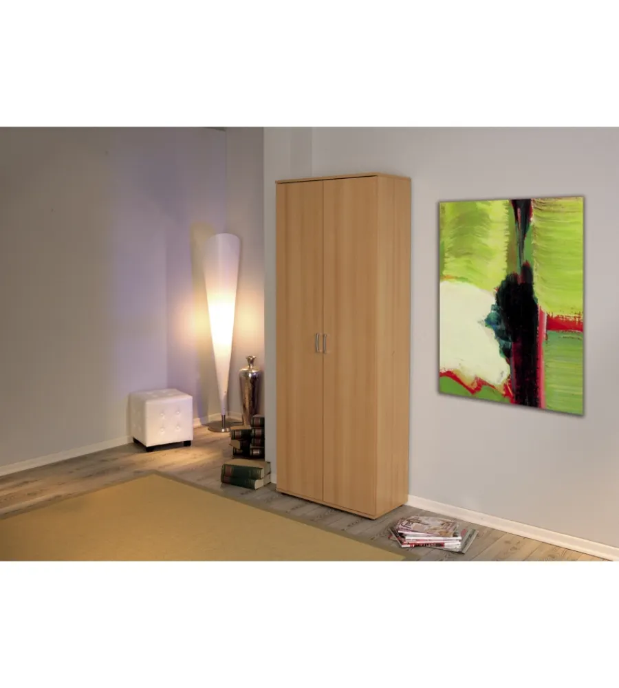 Mobili Multiuso- Armadio 2 ante faggio, 70x34x189h cm