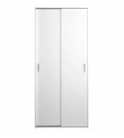 Armadi- Armadio 2 ante scorrevoli "space" bianco 77,6x48,2x175,4 cm