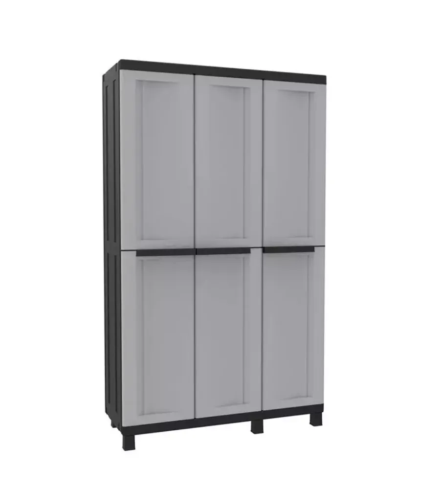 Riponimento In Resina|Armadio alto in resina "twist black 102a", 102x39x170 cm