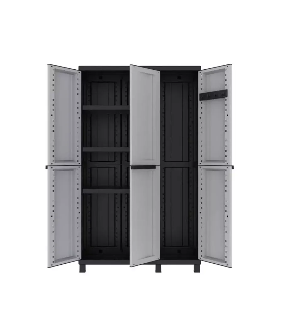 Riponimento In Resina|Armadio alto in resina "twist black 102a", 102x39x170 cm