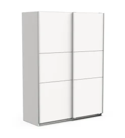 Clearance Armadio ante scorrevoli "ghost" bianco 148x59x203 cm Armadi