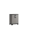 Armadio basso "sistema new" in polipropilene grigio 68x39x90 cm Riponimento In Resina