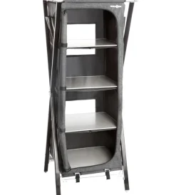 Discount Armadio da campeggio pieghevole "mercury cross hs sq" in alluminio e poliestere 4 ripiani 60x49x140 cm Campeggio