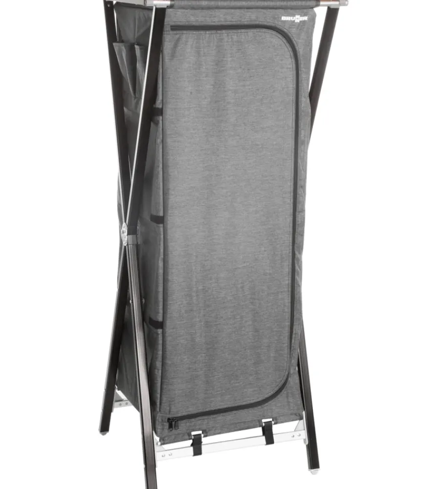 Discount Armadio da campeggio pieghevole "mercury cross hs sq" in alluminio e poliestere 4 ripiani 60x49x140 cm Campeggio
