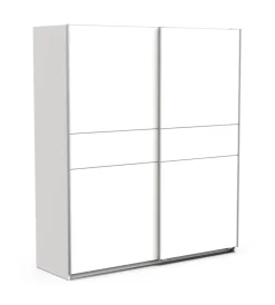 Best Armadio "ghost" bianco con ante scorrevoli, 178x59x203 cm Armadi