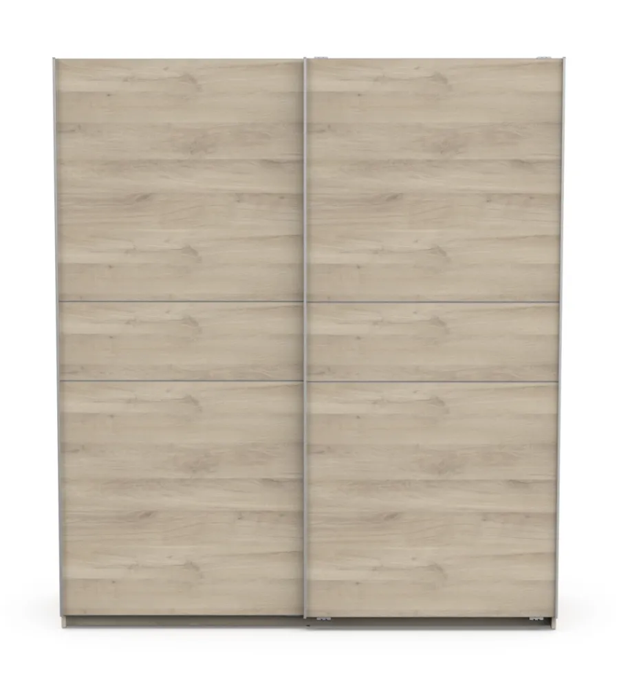 Armadi- Armadio "ghost" quercia con ante scorrevoli, 178x59x203 cm