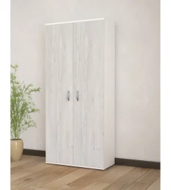 Clearance Armadio "golf" 2 ante bianco e rovere, 80x52x170cm Armadi
