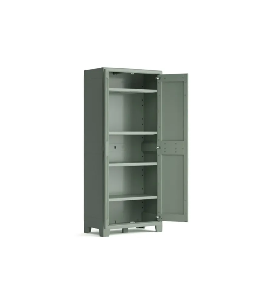 Keter Riponimento In Resina|Armadio in resina alto "planet" grigio 80x44x182 cm