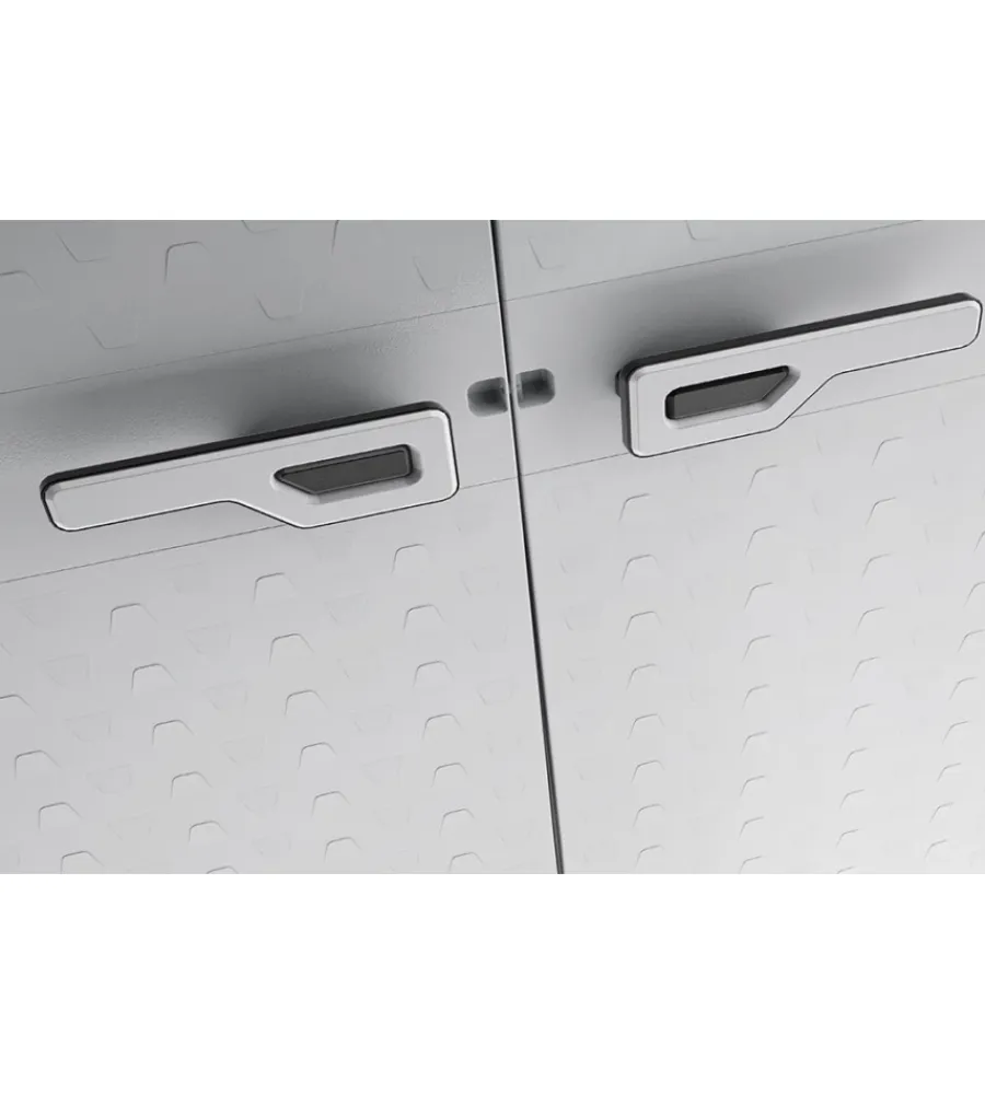 Keter Riponimento In Resina|Armadio in resina alto "titan" grigio, 80x44x182 cm