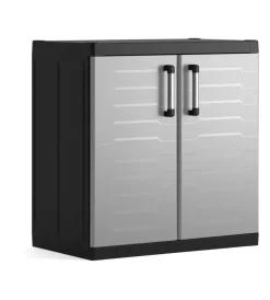Sale Armadio in resina basso "detroit xl" grigio, 89x54x93 cm Riponimento In Resina