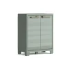 Clearance Armadio in resina basso "planet" grigio 80x44x100 cm Riponimento In Resina