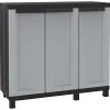 Best Armadio in resina basso "twist black 102b", 102x39x91,5h cm Riponimento In Resina