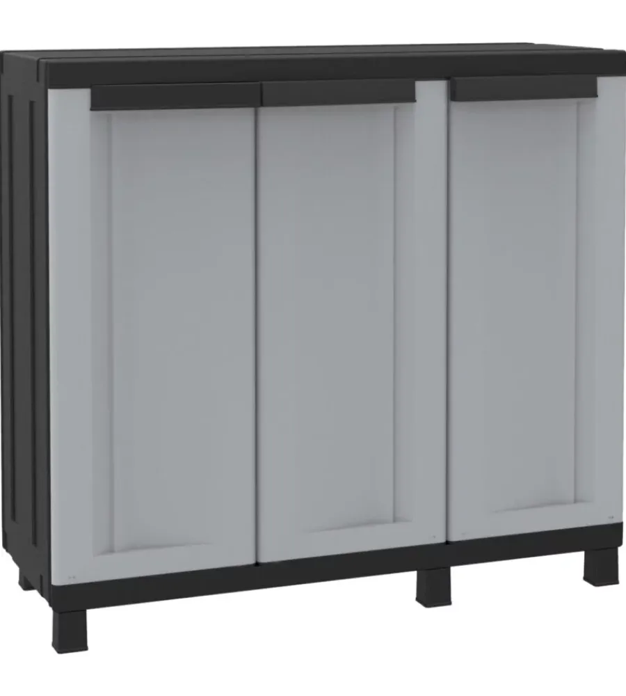 Best Armadio in resina basso "twist black 102b", 102x39x91,5h cm Riponimento In Resina