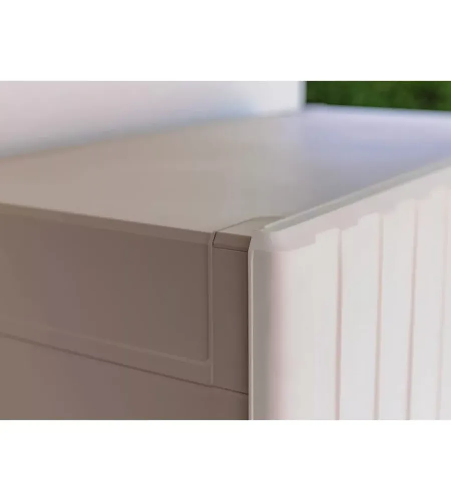 Riponimento In Resina-Keter Armadio in resina multispace "groove" beige 80x45x180 cm
