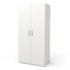 Armadi|Armadio "izzy" 2 ante bianco opaco, 90,3x51,7x185,7 cm