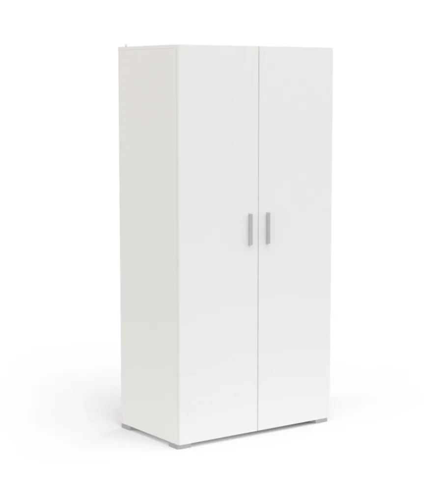 Armadi|Armadio "izzy" 2 ante bianco opaco, 90,3x51,7x185,7 cm
