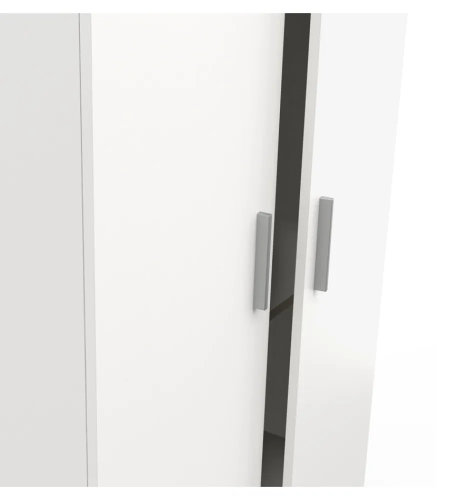 Armadi|Armadio "izzy" 2 ante bianco opaco, 90,3x51,7x185,7 cm