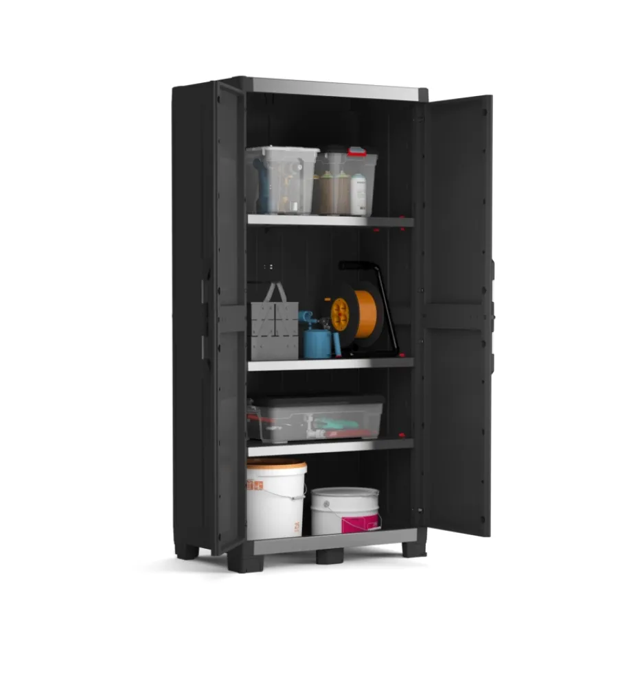 Keter Riponimento In Resina|Armadio "xl garage" in resina nero, 89x54x188 cm
