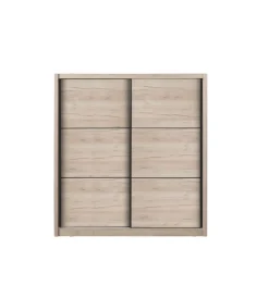 Outlet Armadio "madrid" 2 ante scorrevoli quercia, 212x61x215 cm Armadi
