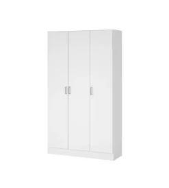 Armadi- Armadio multifunzione 3 ante bianco 104,2x36x180,9 cm