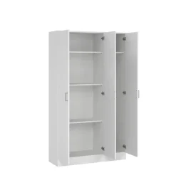 Armadi- Armadio multifunzione 3 ante bianco 104,2x36x180,9 cm