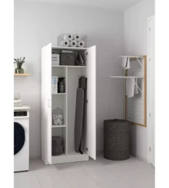 Armadi|Armadio multifunzione 2 ante bianco 70x36x180,9 cm