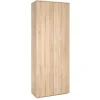Armadi- Armadio multifunzione in mdf effetto quercia 70x187x34 cm