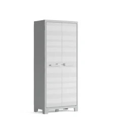 Riponimento In Resina-Keter Armadio multispace "maximo" in resina grigio chiaro 80x44x182 cm