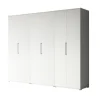 Armadi- Armadio multiuso 6 ante bianco 240x52x207 cm