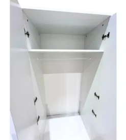 Armadi- Armadio multiuso 6 ante bianco 240x52x207 cm