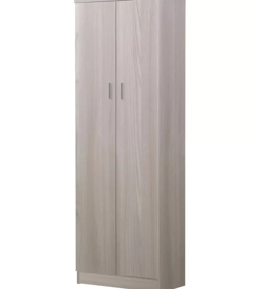 Mobili Multiuso-Sarmog Armadio multiuso con due ante battenti, 62x34x183 cm