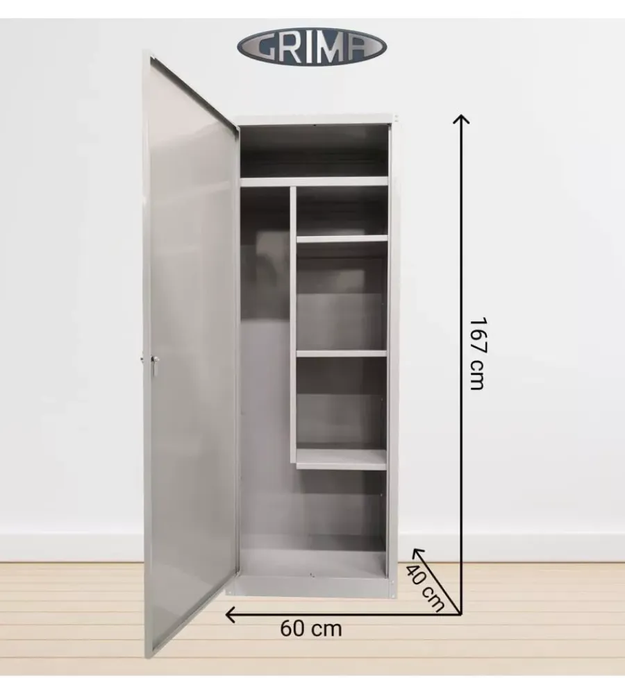 Discount Armadio portascope in metallo , 60x40x167 cm Officina E Garage