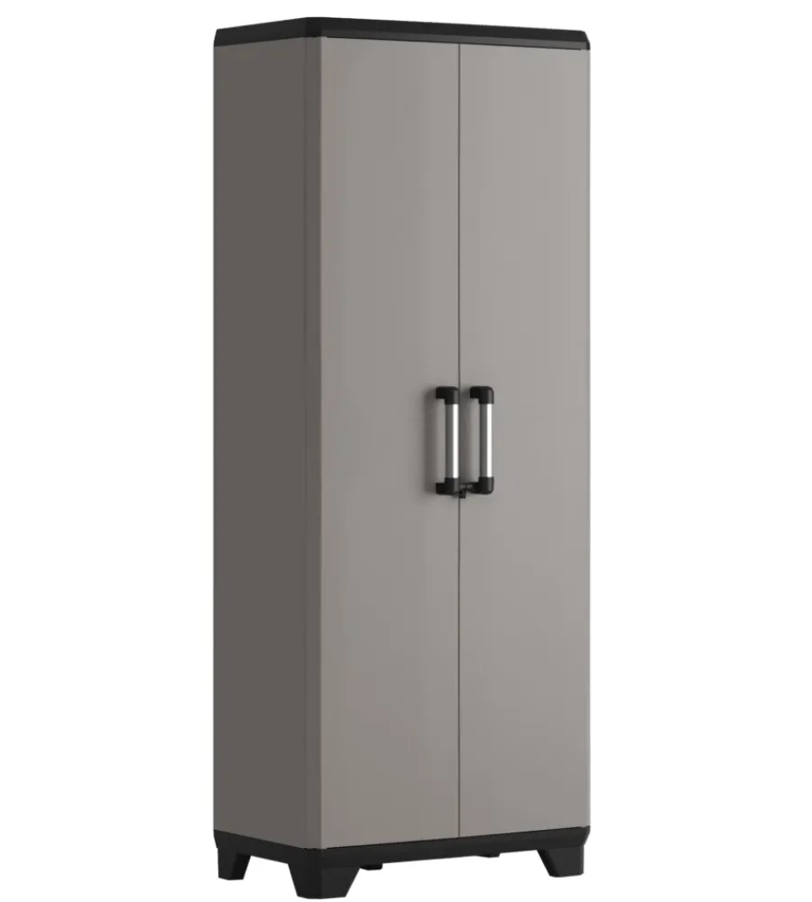 Riponimento In Resina-Keter Armadio portascope "sistema new" in polipropilene grigio 68x39x173 cm
