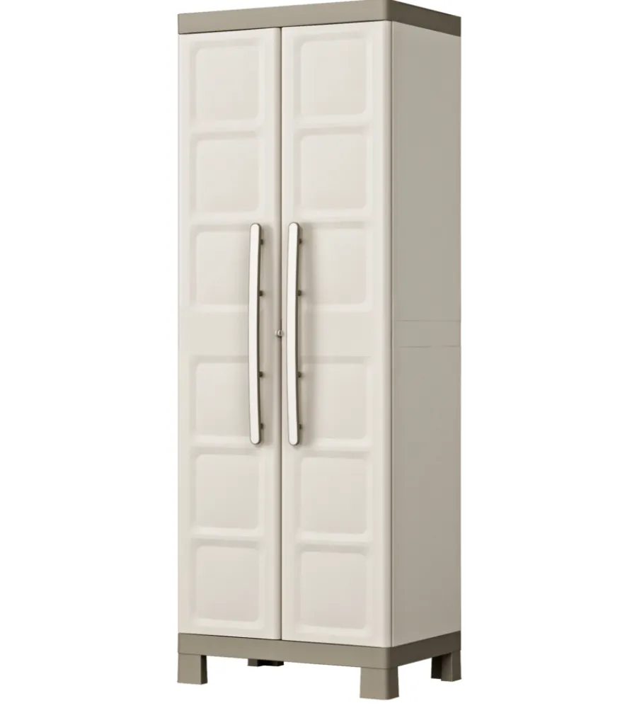 Online Armadio portascope "excellence" in resina beige, 65x45x182 cm Riponimento In Resina