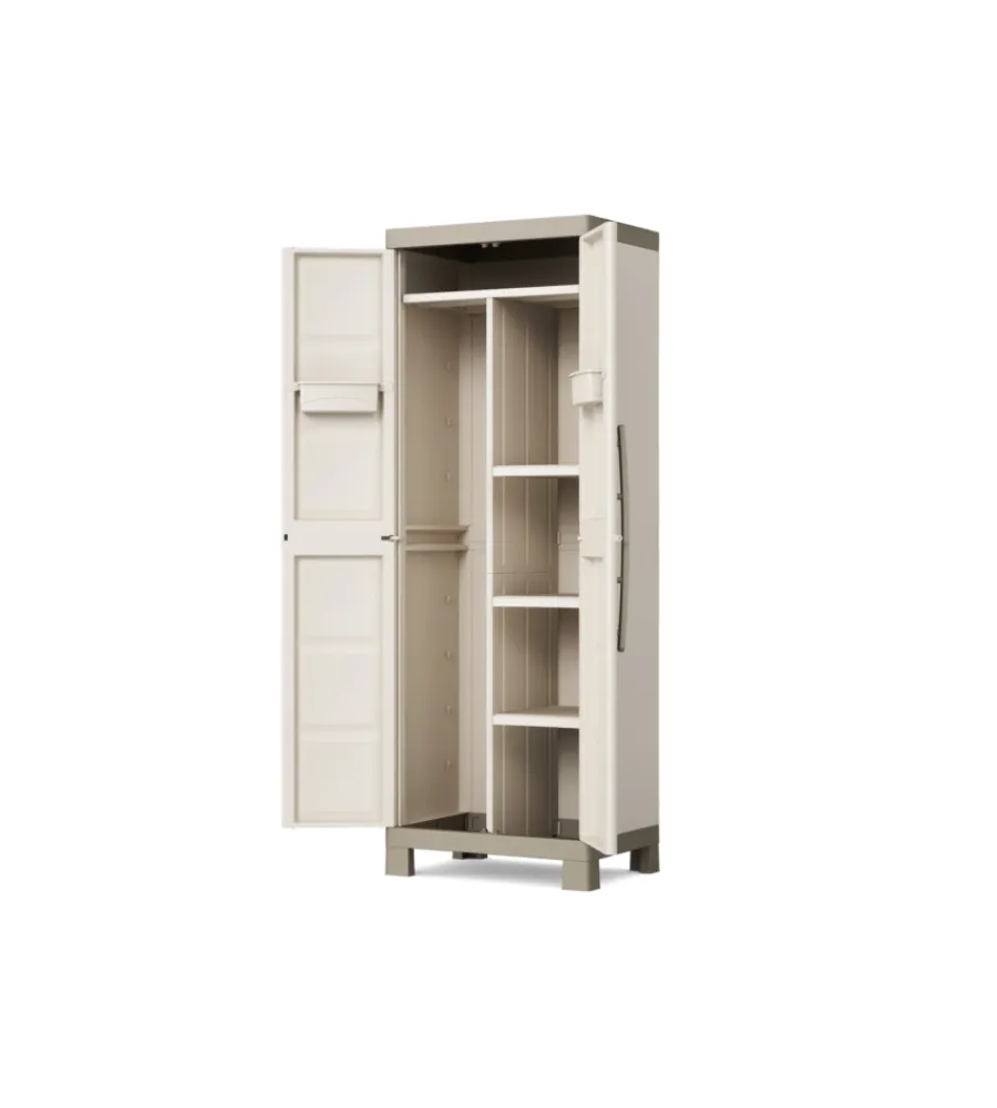Online Armadio portascope "excellence" in resina beige, 65x45x182 cm Riponimento In Resina