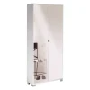 Best Armadio scarpiera bianca con ante a specchio, 83x190x29 cm Scarpiere