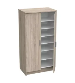 Armadio scarpiera quercia con 2 ante, 54,6x108x35,3 cm Scarpiere