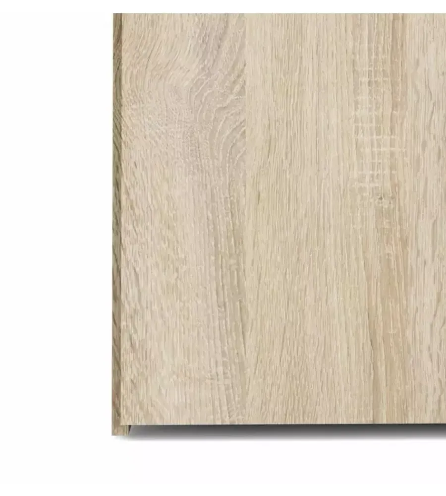 Armadi|Armadio "space" con 3 ante e 3 cassetti effetto quercia, 115,8x49,50x200,40h cm