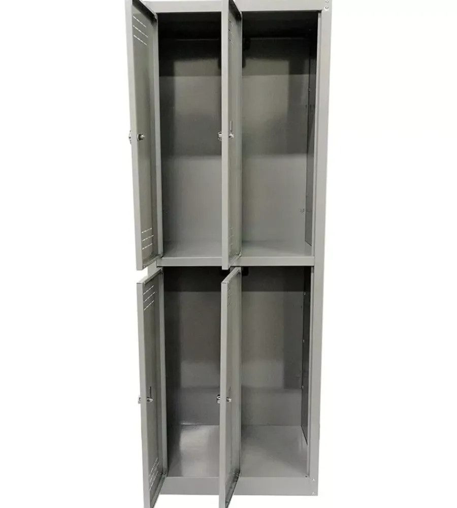 Clearance Armadio spogliatoio in metallo 4 ante, 60x40x167 cm Officina E Garage