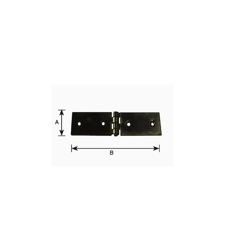 Sistemi Di Fissaggio- Asetta 200 x 36 mm. verniciata nero
