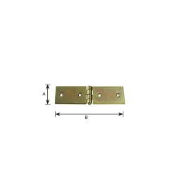 Sistemi Di Fissaggio|Asetta 200 x 36 mm. zincate giallo 2 pz.