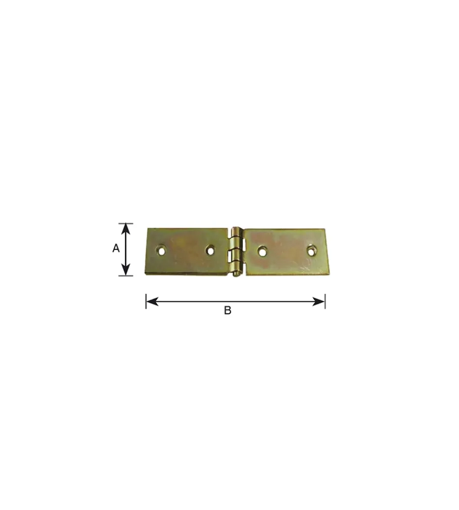 Sistemi Di Fissaggio- Asetta 140 x 36 mm. zincate giallo