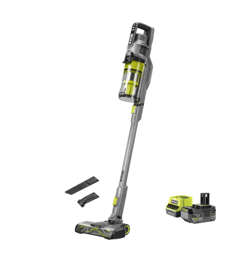 Ryobi Aspirazione|Aspirapolvere a batteria "rsvs18bl-1c40g" brushless con batteria 18v 4ah