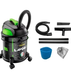 Aspiratori-Lavorwash Aspiratore solidi e liquidi elettrico lavor "rudy 1200s" 1200w 20 lt 35 l/s