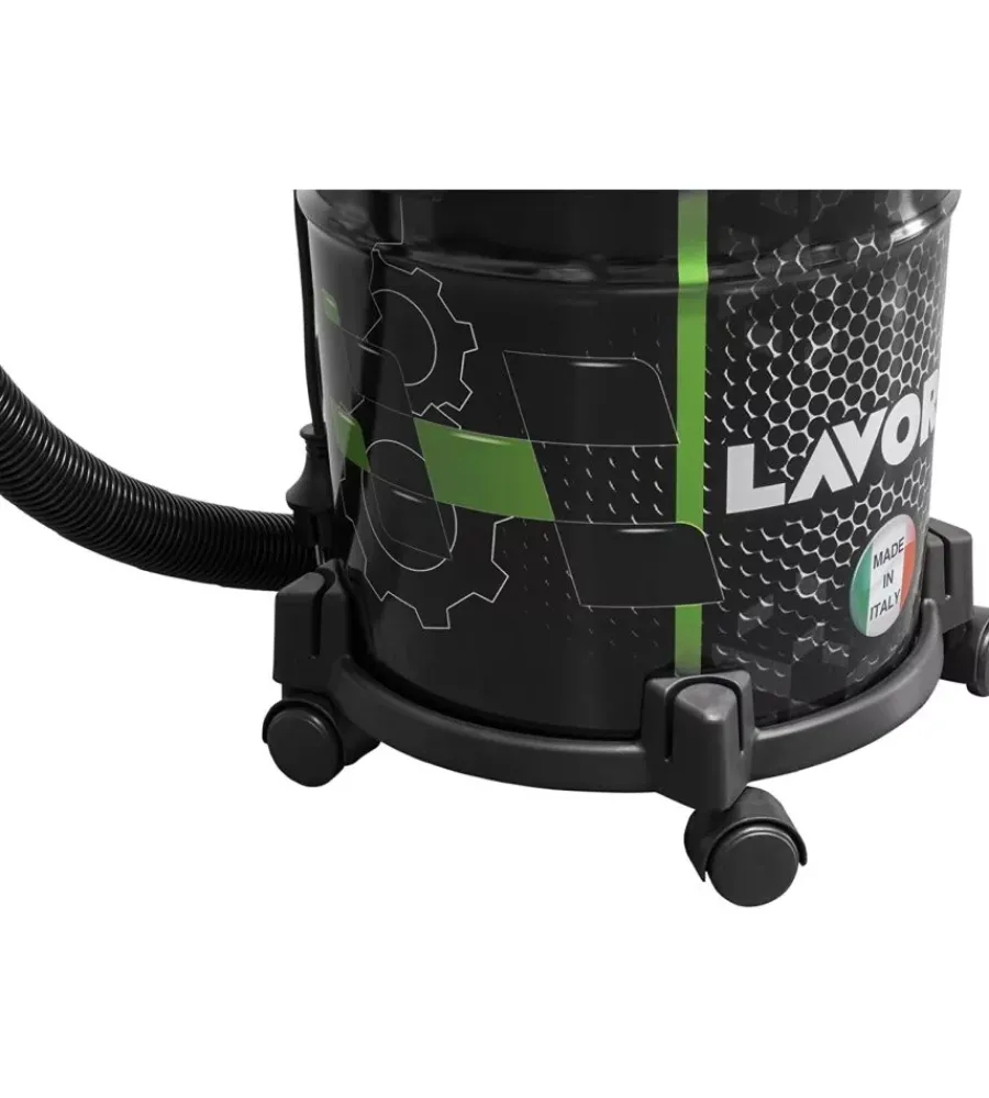 Aspiratori-Lavorwash Aspiratore solidi e liquidi elettrico lavor "rudy 1200s" 1200w 20 lt 35 l/s