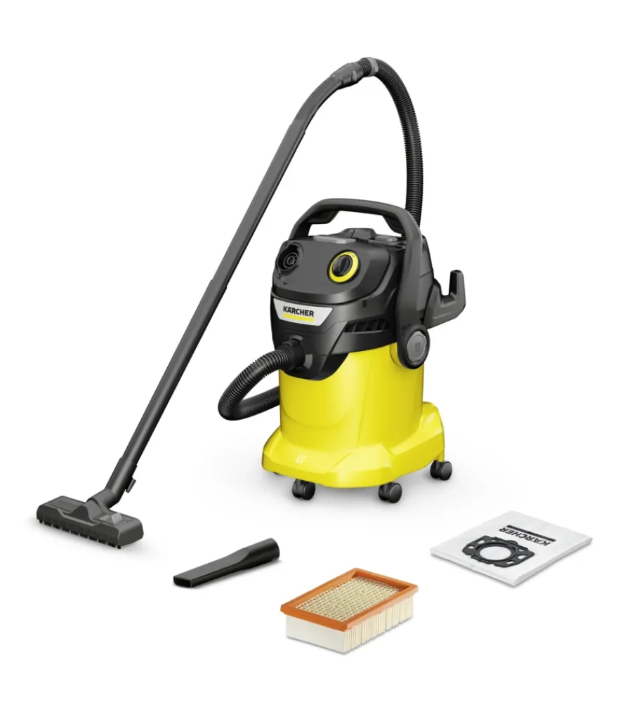 Aspiratori-Karcher Aspiratore solidi liquidi elettrico "kwd 5 v-25/5/22" 1100w 25lt 70 l/s
